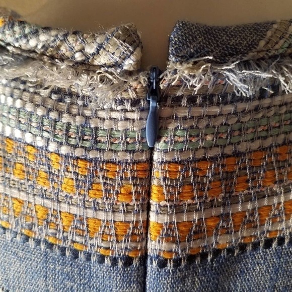 Anthropologie Akemi Kin Blue Tweed Shift Dress Size 6 NWT - Picture 6 of 8